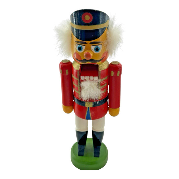 VTG Erzgebirge Expertic Nutcracker 9.5” DDR German Wooden Soldier Missing Sword - Picture 5 of 13